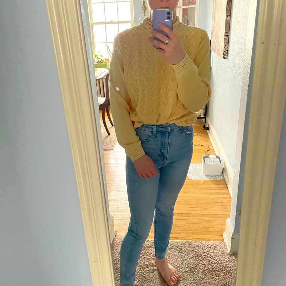 Yellow sweater!